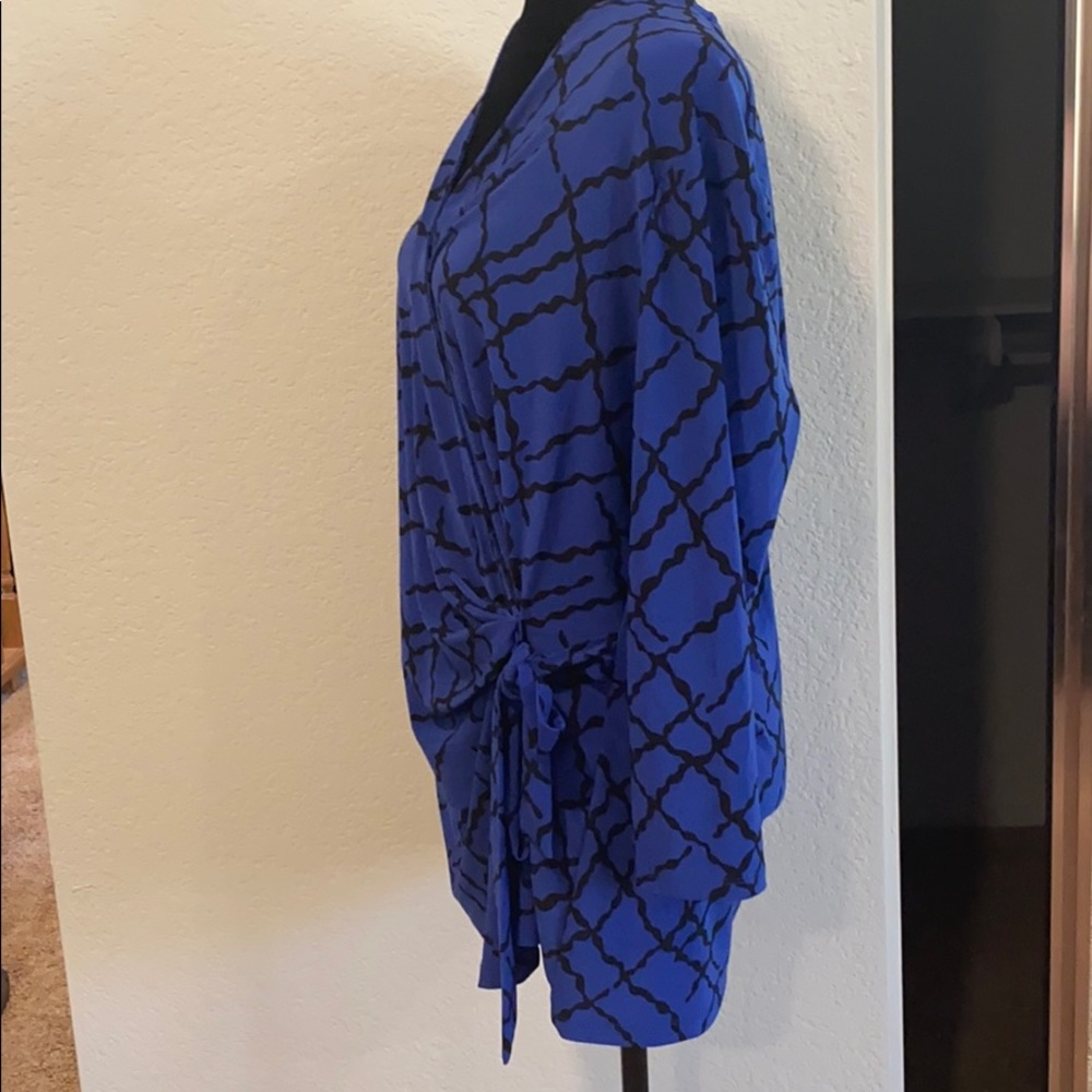 2/$20 Ann Klein Wrap Blouse - Picture 3 of 6